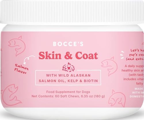 Bocce's Bakery Skin & Coat Supplement Chews, Salmon Flavor (60 ct)