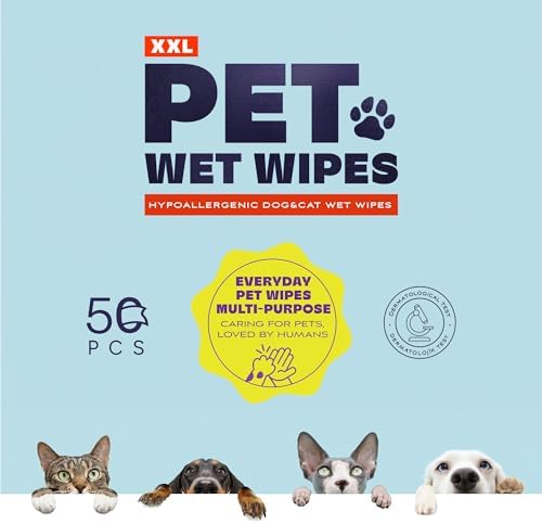 Papilion Pet Wipes for Dogs & Cats, Gentle Grooming & Cleaning Wipes, Safe for Paws, Coat & Face for Daily Use, Paraben-Free, Extra Large All-Purpose Wipes, Flip-Top Pack, 150 Count