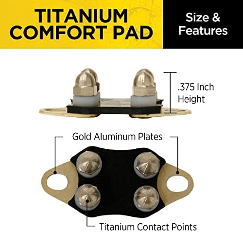 Dogtra Titanium Comfort Pad Contact Points – Female – Low-Profile for Sensitive Skin – E-Collar for Dogs Training Collar – Fits Most (Not X Series, 200iQ, PATHFINDER2, Fence, Smart NoBark)
