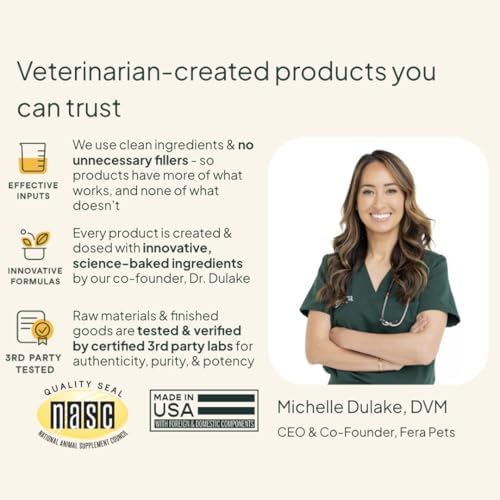 Fera Pets Liquid Fish Oil - Non GMO Omega 3 for Dogs & Cats, 16 oz