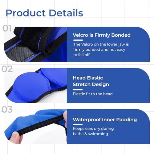 Dog Ear Covers for Bath,Dog Ear Muffs Noise Reduction Anxiety Relief