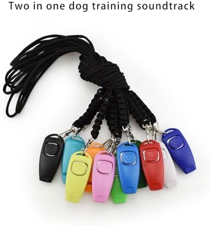 Clicker Easy to Use with Button Dog Training Accessories Strong and Long-Lasting, and Behavior Whistles for Bark Stop Barking Control Device