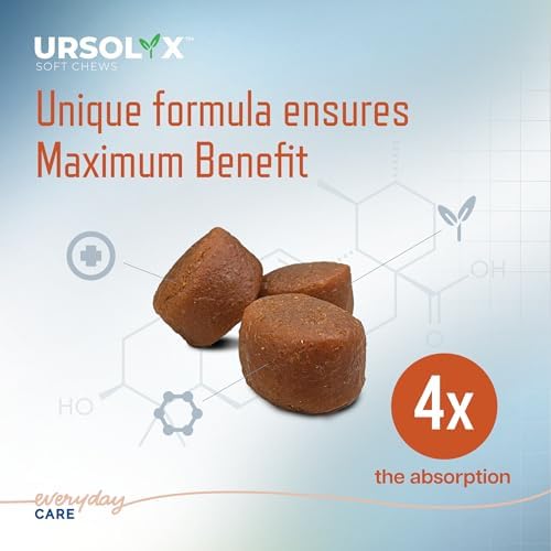 Virbac URSOLYX Soft Chews for Dogs | Muscle Health Support for Senior, Active or Recovering Dogs, Small | 120 Count 4-Month Supply