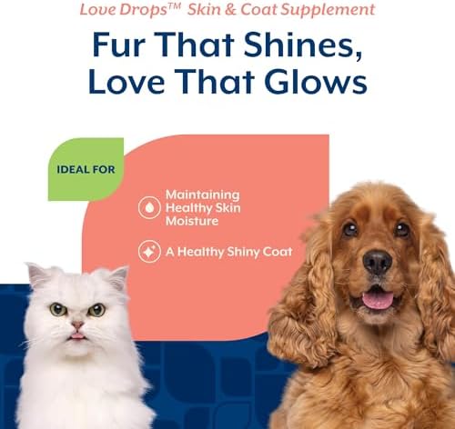 NaturVet Love Drops Plus Omegas Skin & Coat Supplement for Dogs - 200 Ct