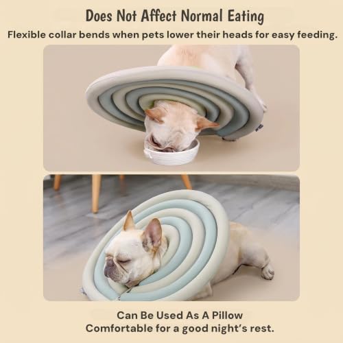Soft Elizabethan Recovery Cone Adjustable EPE Foam Dog Donut Collar