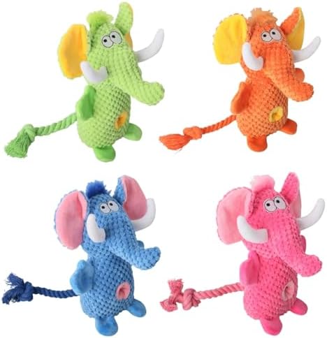 Twilight Pup Pink Elephant Snuffle Plush Squeaky Dog Toy with Crinkle Sound | Treat Dispensing | Chew-Resistant Toy for Puppy Teething & Tug of War | for Light & Moderate Chewers | Interactive Play!