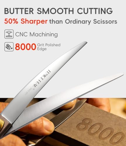 Professional Curved Dog Grooming Scissors 8'' Rose Gold 440C Stainless Steel Pet Cutting Shears Safety Trimming Shearing for Dogs Cats