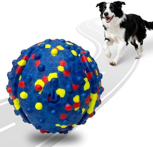 Rechargeable Interactive Dog Toys, Automatic Moving and Rolling Ball for Dogs, Stimulate & Exercise Your Dog Indoors/Outdoors, Chew Resistant for Small/Medium/Large Breeds to Keep Them Busy