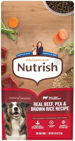 Nutrish Dry Dog Food, Beef, Pea & Brown Rice, 5 lb. Bag (Rachael Ray)