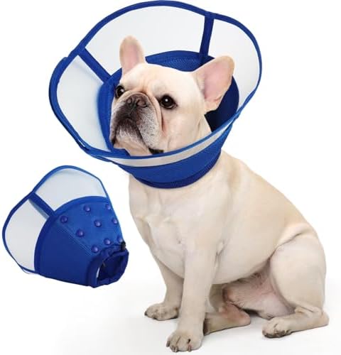 Allroaring Dog Cone, Soft Dog Cones for Dogs, Adjustable Doggie Cone Collar