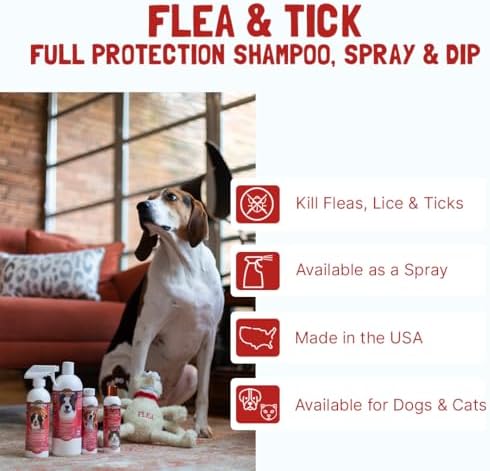 Bio-Groom Flea & Tick Dog Shampoo, Protein-Lanolin Shampoo, 1 Gallon