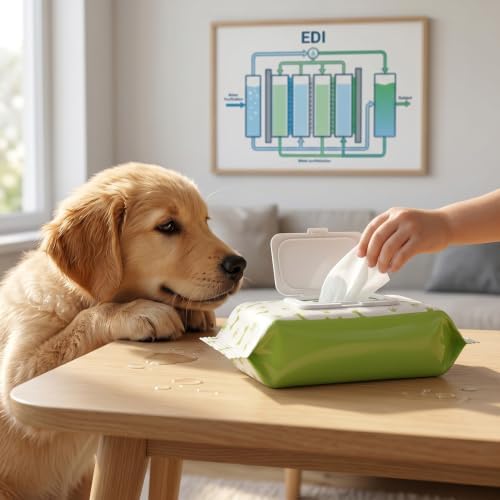 80 Pcs Gentle Cotton Pet Wipes for Sensitive Skin, Dog Wipes for Paws, Eyes, Butt with Sealable Flip-Top, Cat