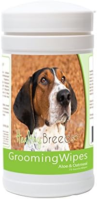 Healthy Breeds Treeing Walker Coonhound Grooming Wipes 70 Count