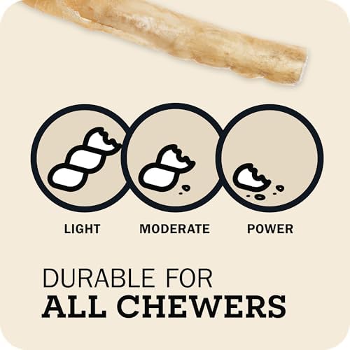 Redbarn Pet Products 100% Natural Small 6" Beef Collagen Sticks for Dogs - Long Lasting Low-Odor Alternative to Traditional Rawhide & Bully Sticks - Supports Healthy Joints, Skin, & Coat - 10 Count