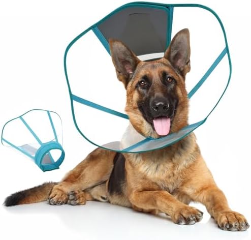 Dog Cone Collar,Clear Recovery Collar to Stop Licking After Surgery