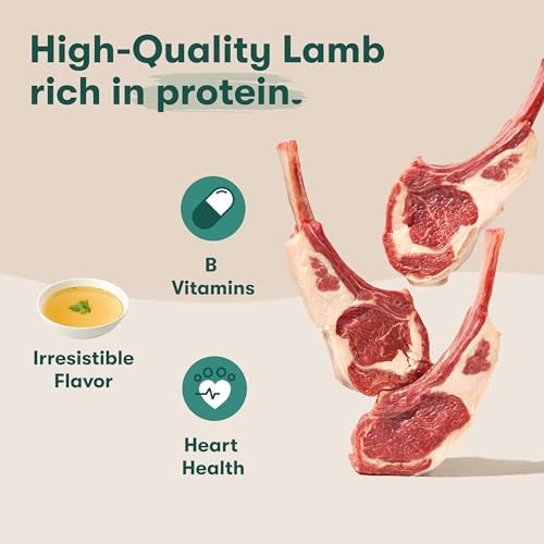 Jinx Premium Grain-Free Dry Dog Food, for All Lifestages - Grass-Fed Lamb, Sweet Potato & Carrot Dog Food with Superfoods for Immune Support & Probiotics for Digestive Support - No Fillers - 4lb