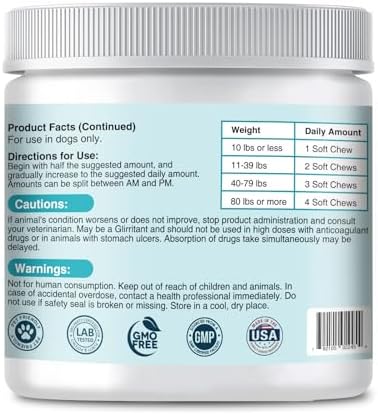 Probiotic Chews for Dogs, Lamb Flavor, 120 Soft Chews.