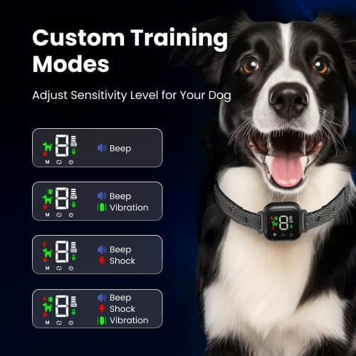 NoBark Smart Anti-bark Dog Collar (Black*2)