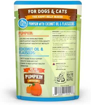 Weruva Pumpkin Patch Up! Pumpkin Pouches for Dogs & Cats