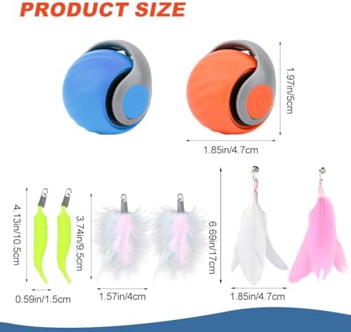 2 Packs Newly upgraded version 2.0 Cat Toys, Cat toys for indoor cats
