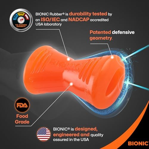 BIONIC Bone Dog Toy for Dogs Between 15-35 lbs, Medium