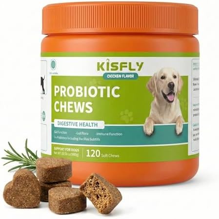 Probiotics for Dogs, Soft Chews for Gut & Digestive Health