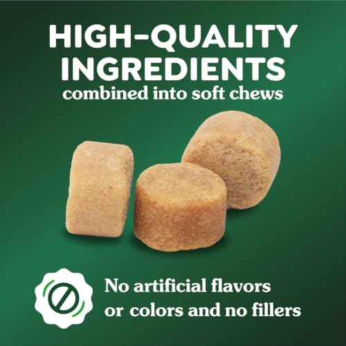 Greenies Supplements Skin & Coat Soft Dog Chews, Chicken Flavor, 40 Count