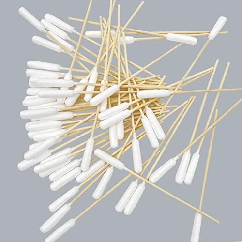 6 Inch Long Cotton Swabs for Dogs ，Cat，Small Pet Ears Cleaning, Pet Cotton Ear Buds Swabs,Ear Cleaning Swabs with Bamboo Handle,Apply for Daily Ear Cleaning Removes Wax, Dirt (100pcs)