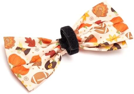 THE WORTHY DOG Fall Patterns Pet Bow Ties for Dogs & Cats, Fallelujah