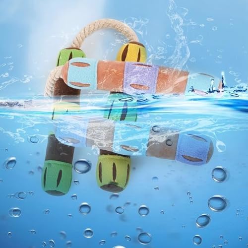 Playful Paws Nunchakus Dog Toy Dog Chew Toys Dog Enrichment Toys with Squeaky and Hidden Treats Interactive Dog Puzzles Toy Snuffle for Dogs (Brown)