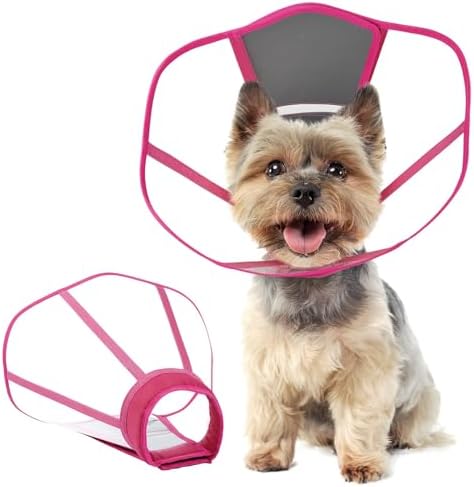 Dog Cone Collar,Clear Recovery Collar to Stop Licking After Surgery