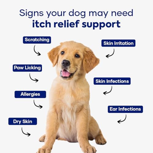 Itch & Allergy Combo for Dogs | Itch Relief Chews + Immune Support | Borage Oil, Vitamin E, Krill Oil | Seasonal Allergy Dog Supplement