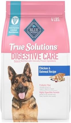 Blue Buffalo True Solutions Digestive Care Chicken Adult Dry Dog Food, 4 lb