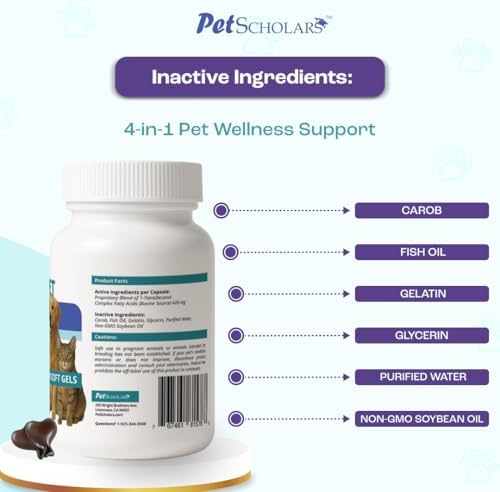 1TDC Dental & Joint Health Softgel Supplement for Dogs & Cats, Supports Oral Health, Stamina, Mobility, Muscle Strength & Recovery, Maintains Skin & Coat Health of Pets (30 Soft Gels)