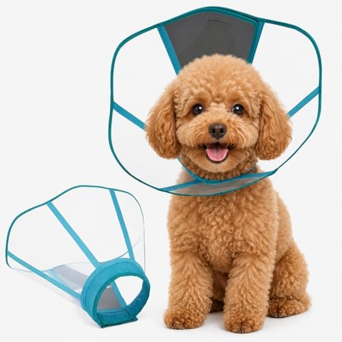 Dog Cone Collar,Clear Recovery Collar to Stop Licking After Surgery
