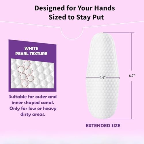 PET Dog Ear Wipes Finger 50 Count Dog Ear Cleaner Wipes for Dogs & Cats, Dog Ear Infection Treatment to Relieve Ear Itching & Inflammation, Remove Ear Wax, Dirt, Smelly - Fresh Coconut Scent