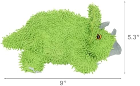 MIGHTY® 2 Pack Microfiber Medium Triceratops Dog Toys