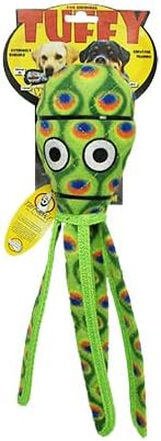 TUFFY® - Original : Squid Dog Toy : : Ultra Durable Plush Toy with Multiple Layers & Reinforced Seams, Washable and Floats, Original Construction
