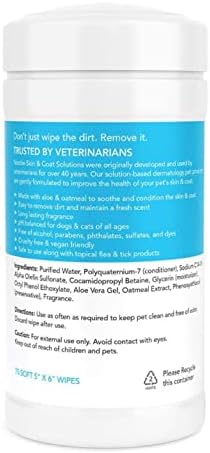 Nootie Waterless Shampoo Wipes, Sweet Pea Vanilla, Easy to Use