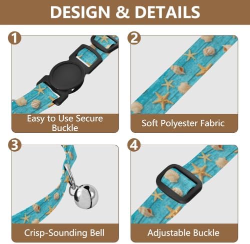 Seashells Easy to Clean Puppy Collar 2 Pack for Puppy