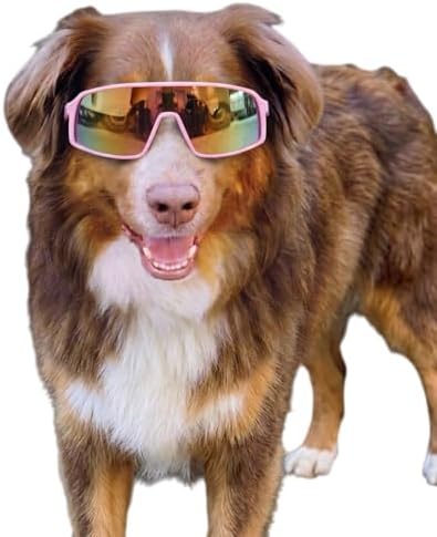 G010 Dog Pet Turbo Sports Sunglasses Medium Breeds 20-40 lbs (Sports Turbo Pink-Pink mr)