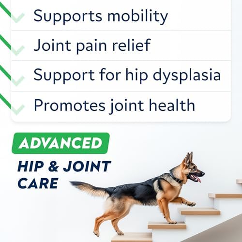 STRELLALAB Advanced Glucosamine for Dogs, Collagen&Green Lipped Mussel