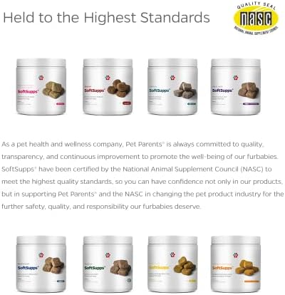 Pet Parents® Turmeric & Curcumin SoftSupps® Joint Support Supplements for Dogs w/Boswellia Serrata Extract, Coconut Oil for Dogs, & Hemp Oil for Dogs - Dog Joint Pain Relief, Dog Joint Support, 90ct