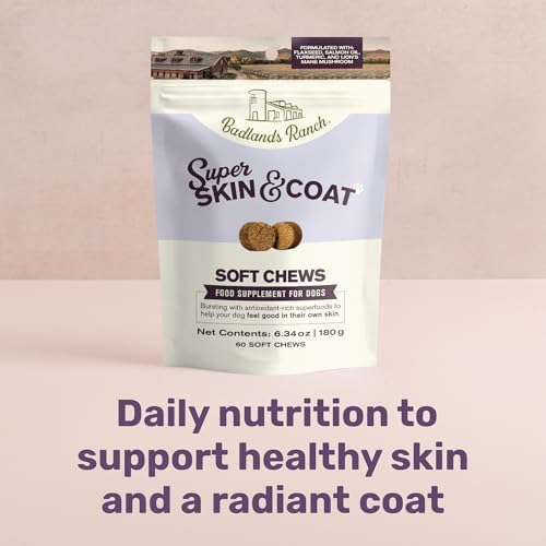 Badlands Ranch Super Skin & Coat Soft Chews for Dogs, 60 Chews