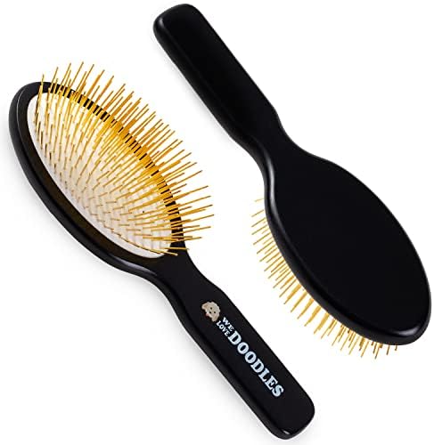 We Love Doodles Dog Ear Cleaning Solution Kit and Pin Brush for Dogs Bundle - Prevent Infections, Itching and Deordoring - Dog Brush for Shedding and Removing Loose Fur - Made in USA