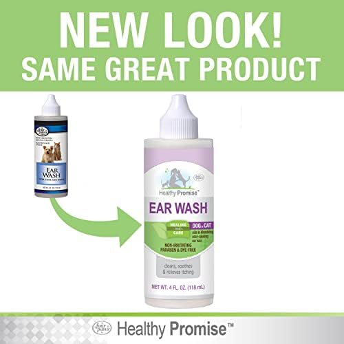 Four Paws Healthy Promise Pet Ear Wash for Dogs and Cats, 4 oz