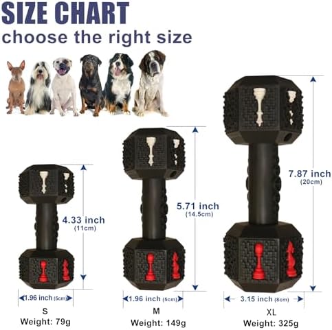 Dog Chew Toys for Aggressive Chewers,Food Grade Non-Toxic Dental Pet Toy,Tough Durable Indestructible Dog Toys for XSmall Dogs.Black（5IB-8IB）