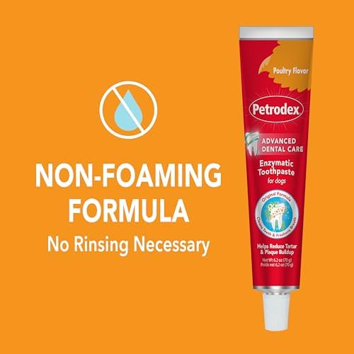 Petrodex Toothpaste for Dogs and Puppies, Cleans Teeth and Fights Bad Breath, Reduces Plaque and Tartar Formation, Enzymatic Toothpaste, Peanut Flavor, 2.5oz