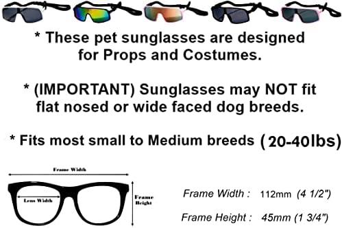 G010 Dog Pet Turbo Sports Sunglasses Medium Breeds 20-40 lbs (Sports Turbo Pink)