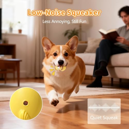 SCHITEC Squeaky Puppy Toys, Interactive Animal Dog Toy, Latex Rubber Balls for Puppies Mini Small Breed Dogs